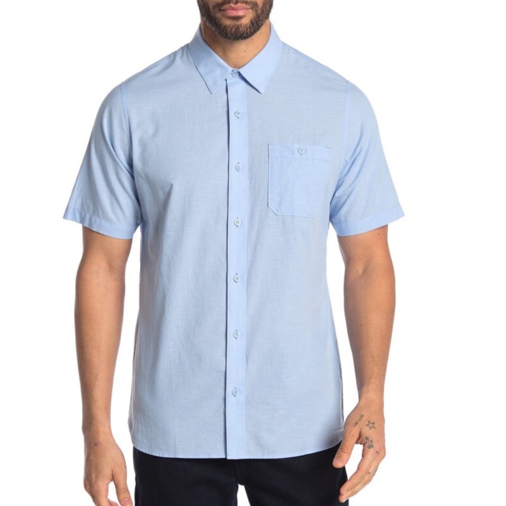 Travis Mathew Studebaker Regular Fit Short‎ Sleeve Shirt Size Small